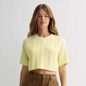 NWT Junior's Sugar Moon Cropped Sweater-XS